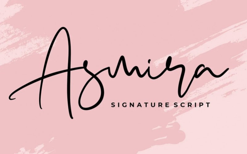 Asmira Script Font