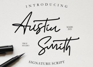 Austin Smith Handwritten Font