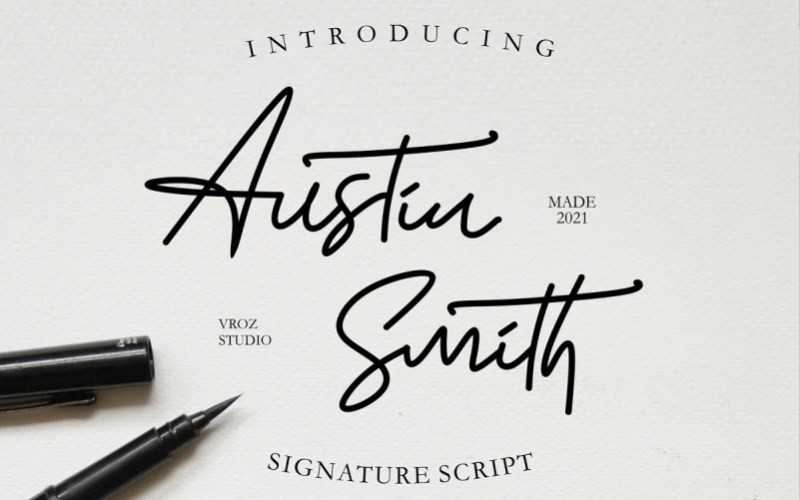 Austin Smith Handwritten Font