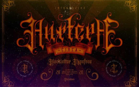 Auxtera Circa Blackletter Font