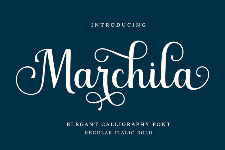 Marchila Script Font