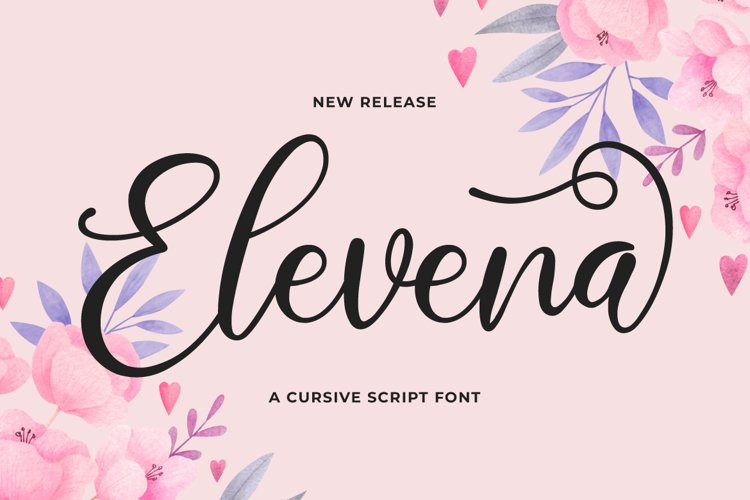 Elevena Calligraphy Font