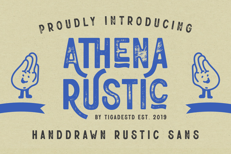 Athena Rustic Display Font