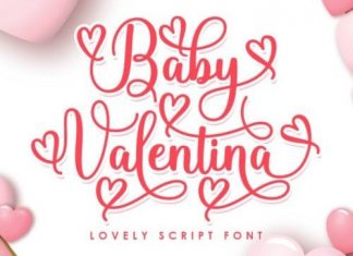 Baby Valentina Calligraphy Font