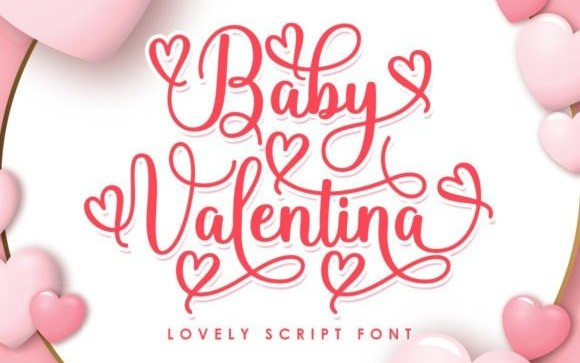 Baby Valentina Calligraphy Font