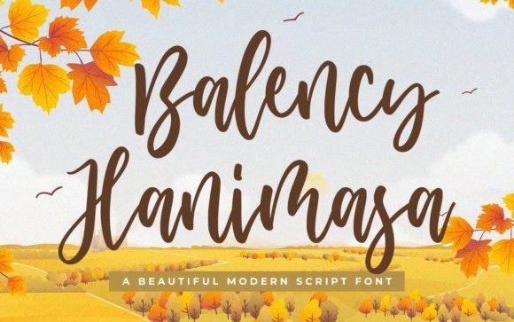 Balency Hanimasa Script Font