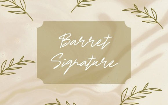 Barret Signature Script Font