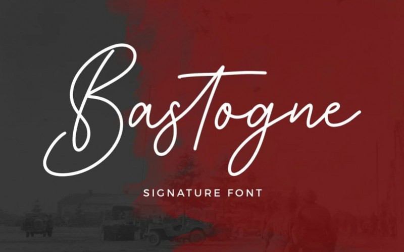 Bastogne Script Font