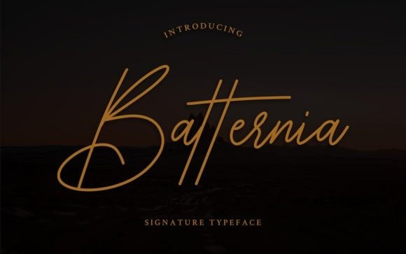 Batternia Handwritten Font