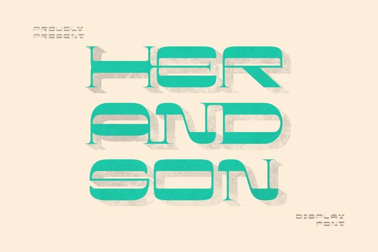 Her And Son Display Font