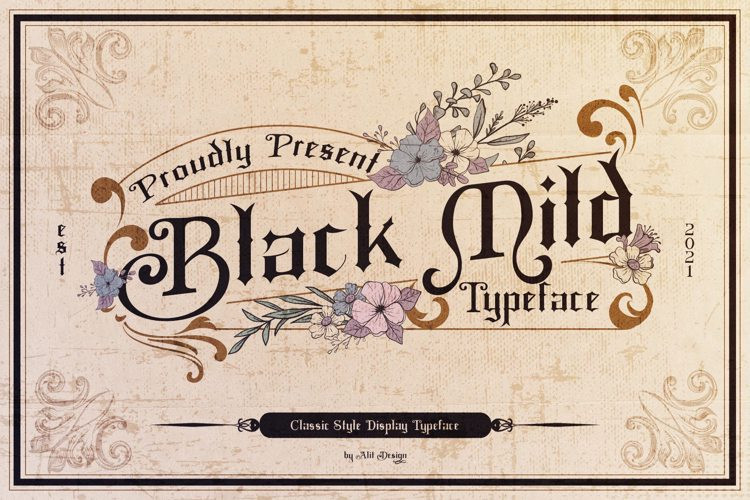 Black Mild Blackletter Font