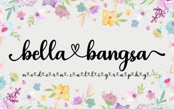 Bella Bangsa Script Font