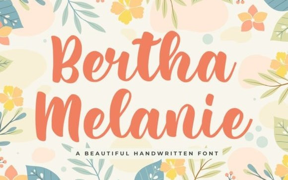 Bertha Melanie Script Font