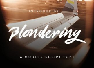 Blondering Script Font