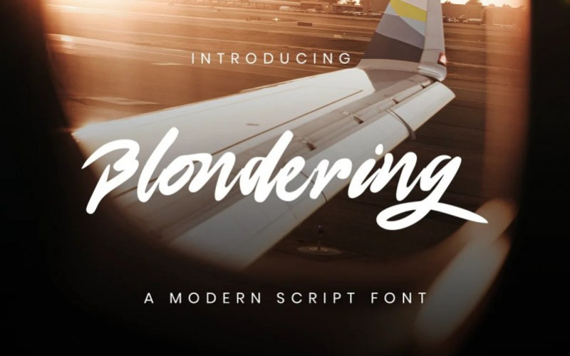 Blondering Script Font