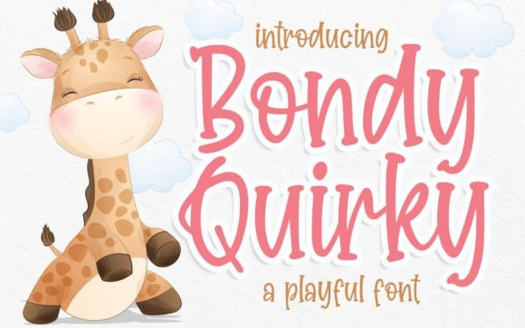 Bondy Quirky Display Font