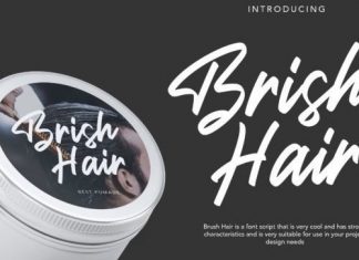 Brish Hair Brush Font