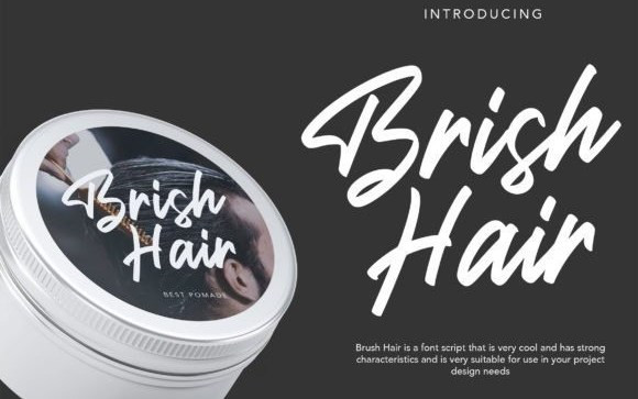 Brish Hair Brush Font