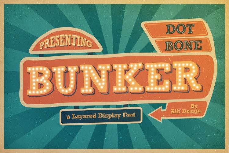 BUNKER Display Font