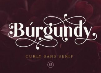 Burgundy Sans Serif Font