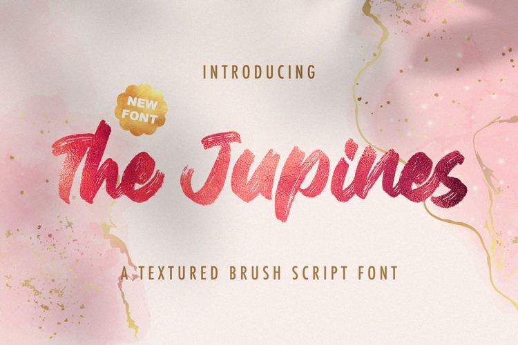 The Jupines Brush Font