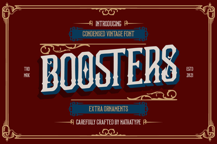 Boosters Blackletter Font