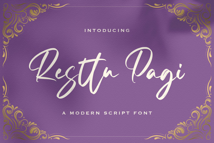 Resttu Pagi Script Font