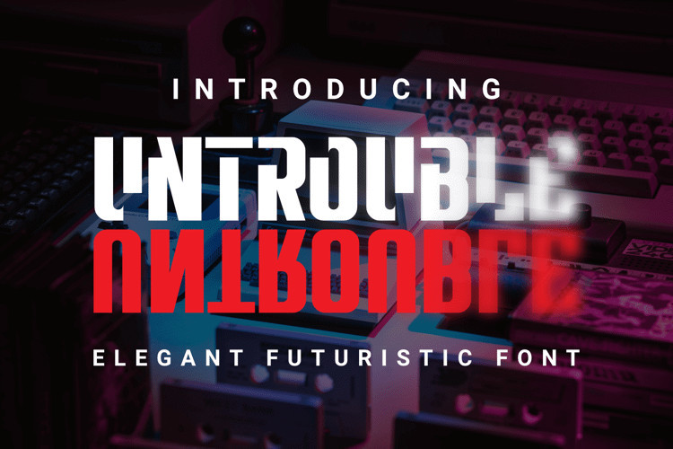 Untrouble Display Font