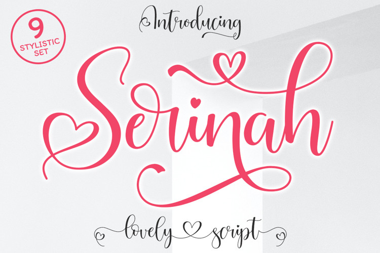 Serinah Calligraphy Font