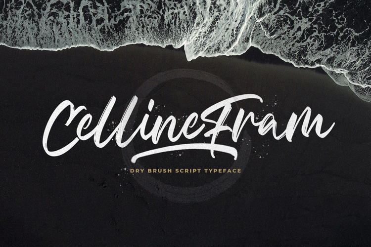 Celline Fram Brush Font