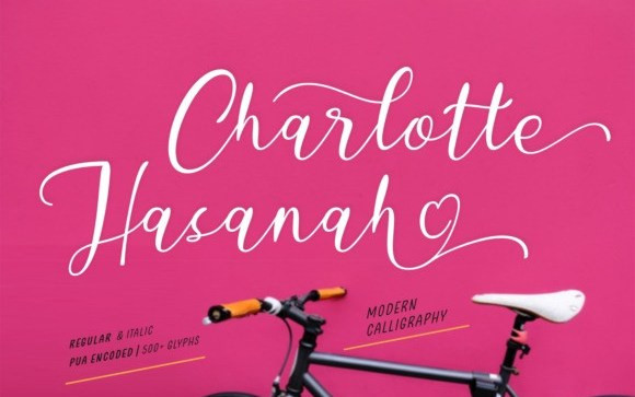 Charlotte Hasanah Calligraphy Font