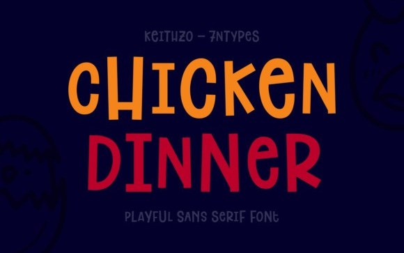 Chicken Dinner Display Font