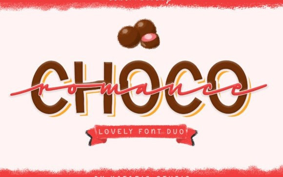 Choco Romance Font Duo