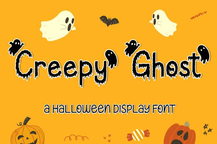 Creepy Ghost Display Font