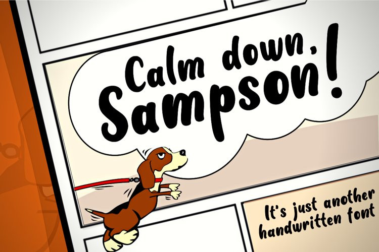 Calm Down Sampson Display Font