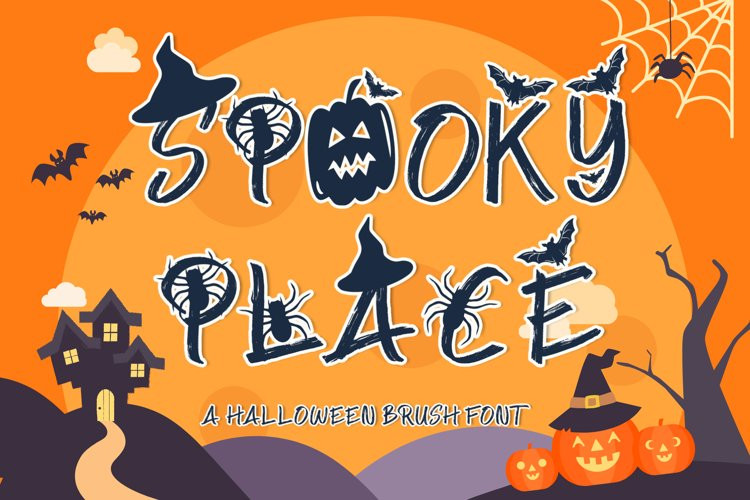 Spooky Place Brush Font