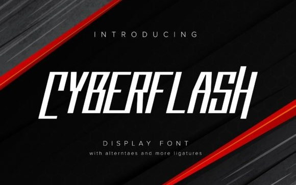 Cyberflash Display Font