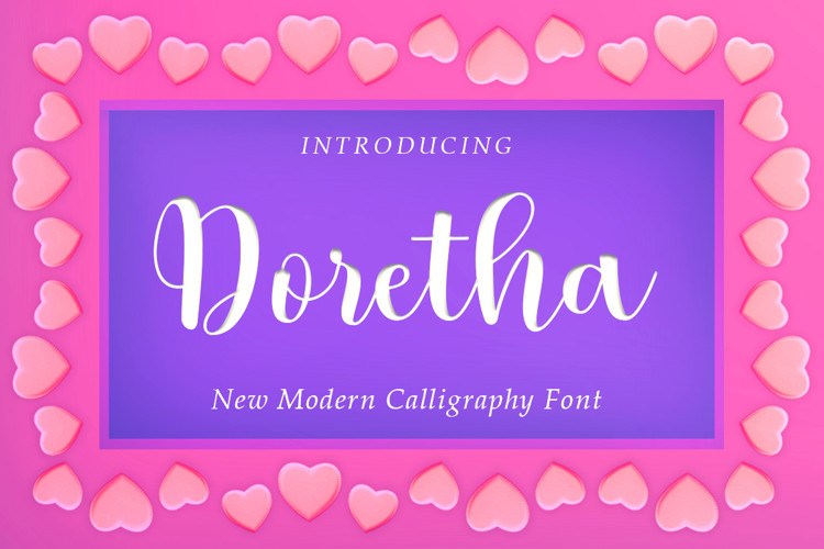 Doretha Calligraphy Font