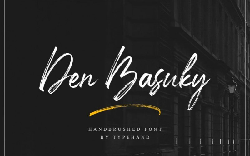 Den Basuky Brush Font