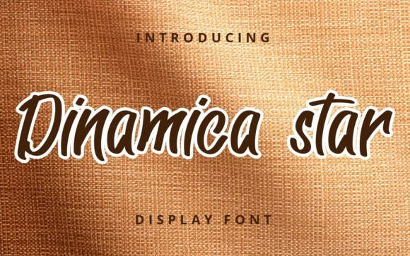 Dinamica Star Brush Font