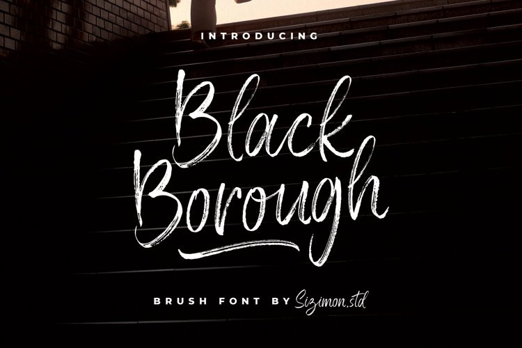 Black Borough Brush Font