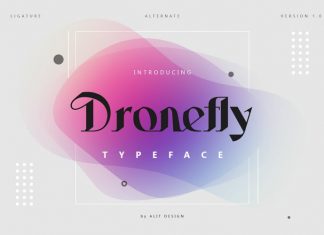 Dronefly Display Font