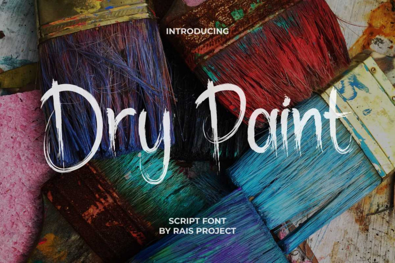 Dry Paint Brush Font