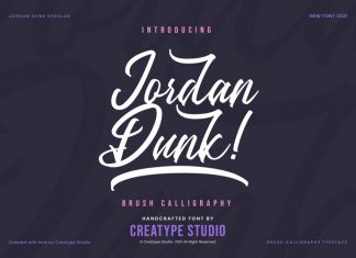 Jordan Dunk Script Font