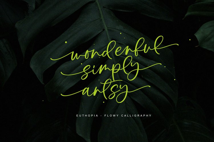 Euthopia Calligraphy Font