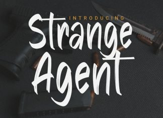 Strange Agent Brush Font