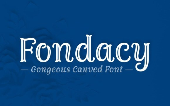 Fondacy Carved Display Font