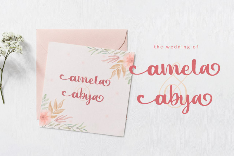 Almety Calligraphy Font