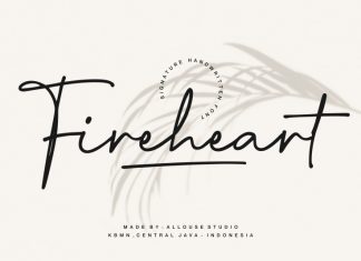 Fireheart Handwritten Font