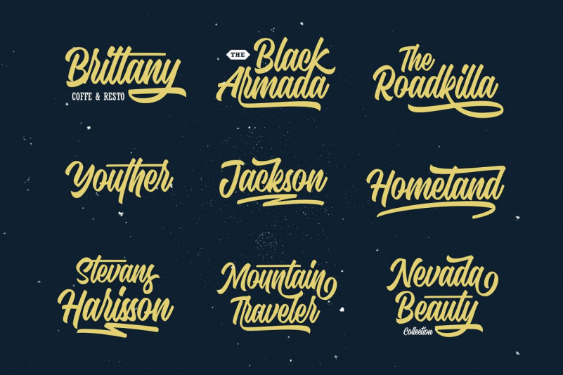 Hadnich Bold Script Font